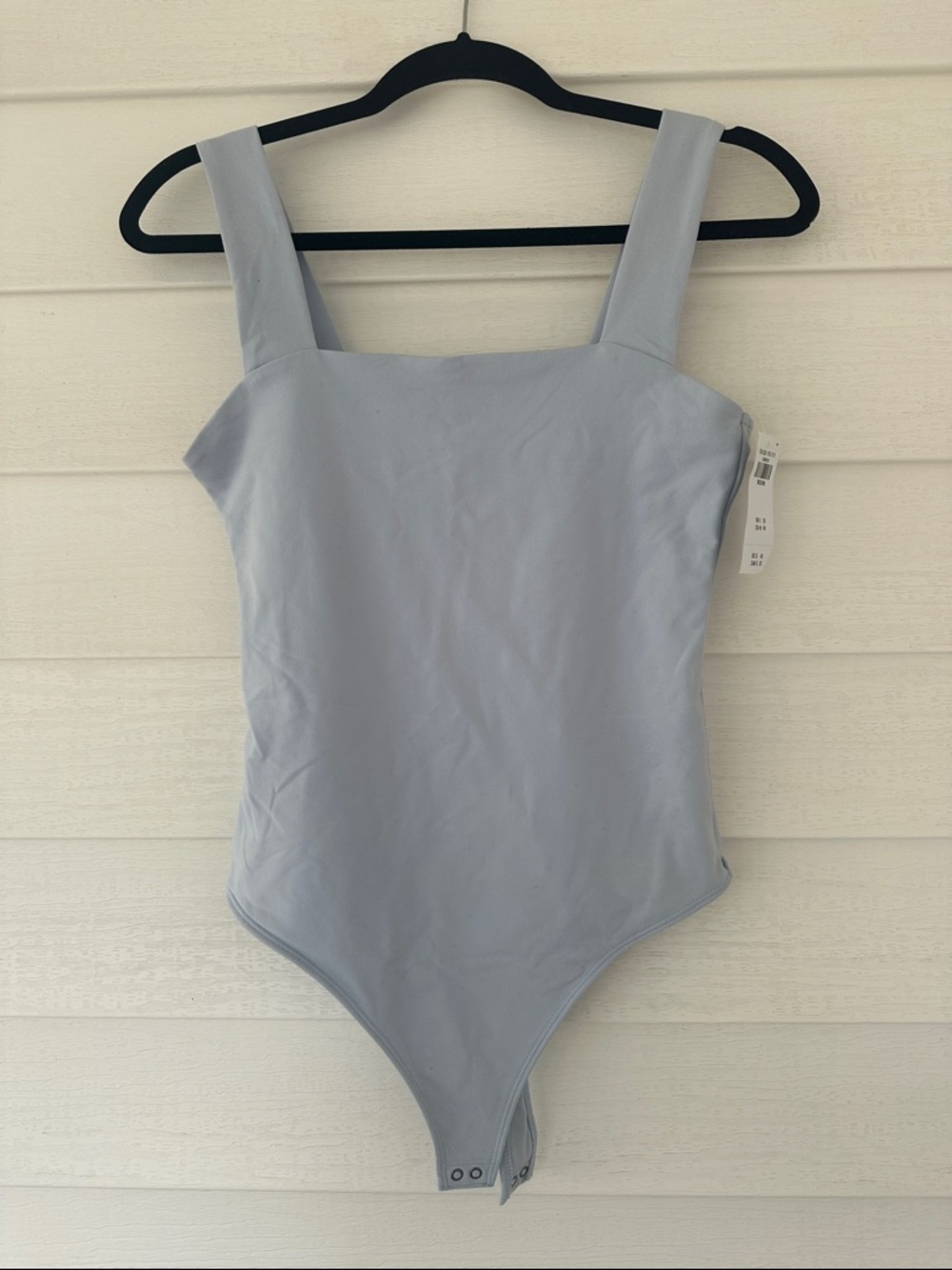Abercrombie & Fitch Light Blue Square Neck Bodysuit